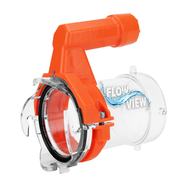 Camco Rhino RV Sewer Hose Extender PRO – 5 Sewer Hose Extension – Torque-Grip Handle w/Built-In LED Flashlight [39570]