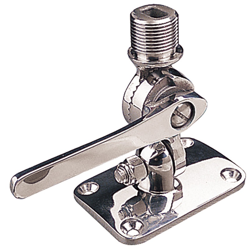 Sea-Dog Adjustable Antenna Base – Deck Mount – Investment Cast 316 Stainless Steel [329230-1]