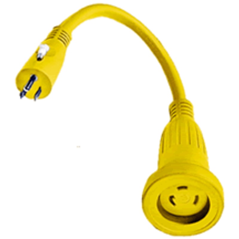 Hubbell Adapter Yellow 30a/15a [HBL61CM22]