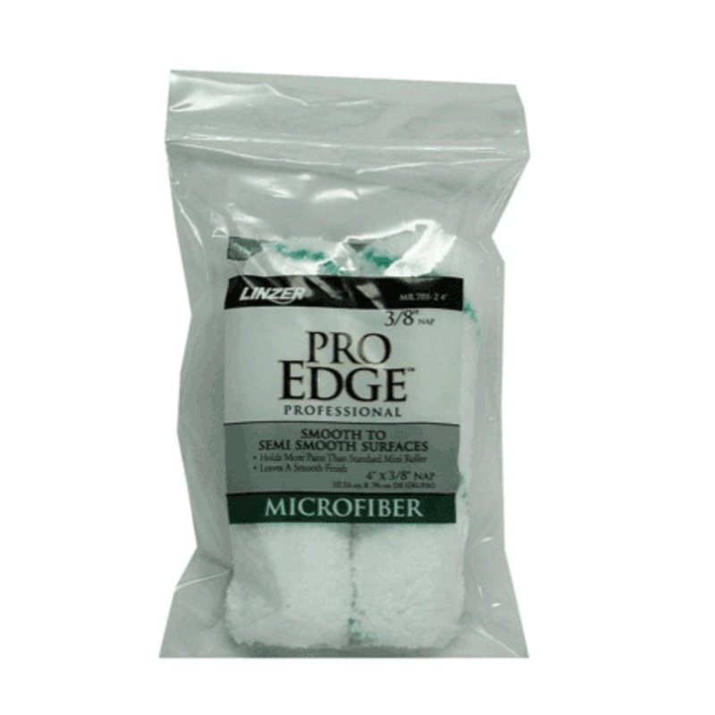 Linzer Mini Roller Microfiber 4″ 2pk [MR701-2 4]