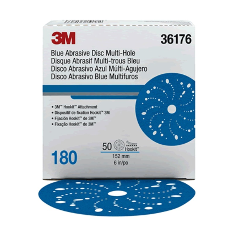 3M Hook-It Disc Blue 5″ 80g (50) [36157]