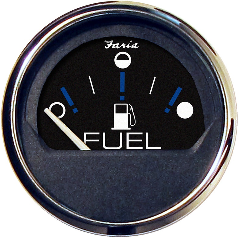Faria Chesapeake Black 2″ Fuel Level Gauge (Metric) [13721]