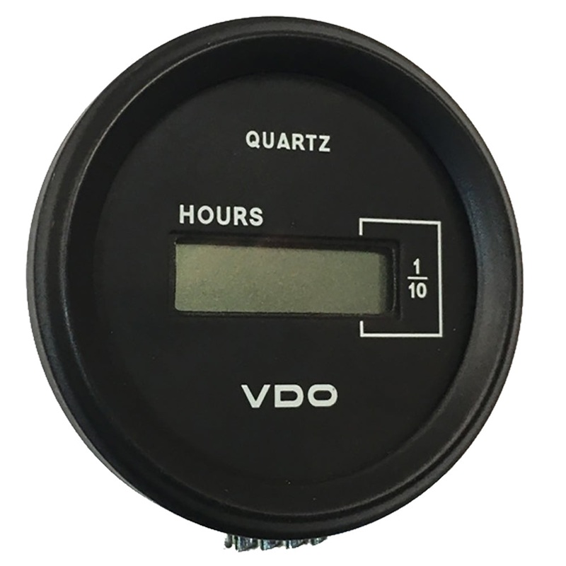 VDO Cockpit Marine 52mm (2-1/16″) LCD Hourmeter – Black Dial/Chrome Bezel [331-546]