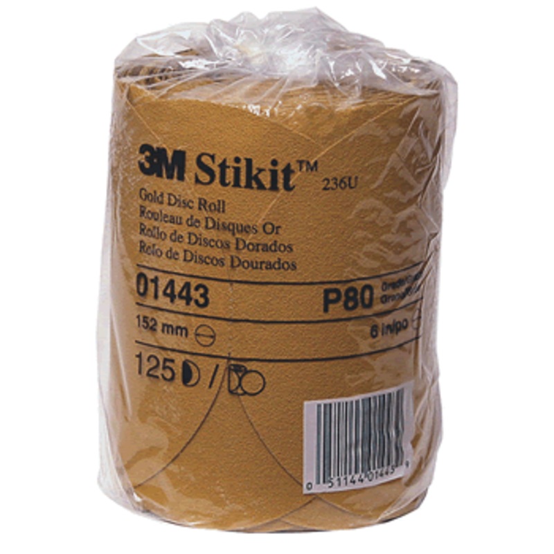 3M Stik-It Disc Gold P80(125) [01443]
