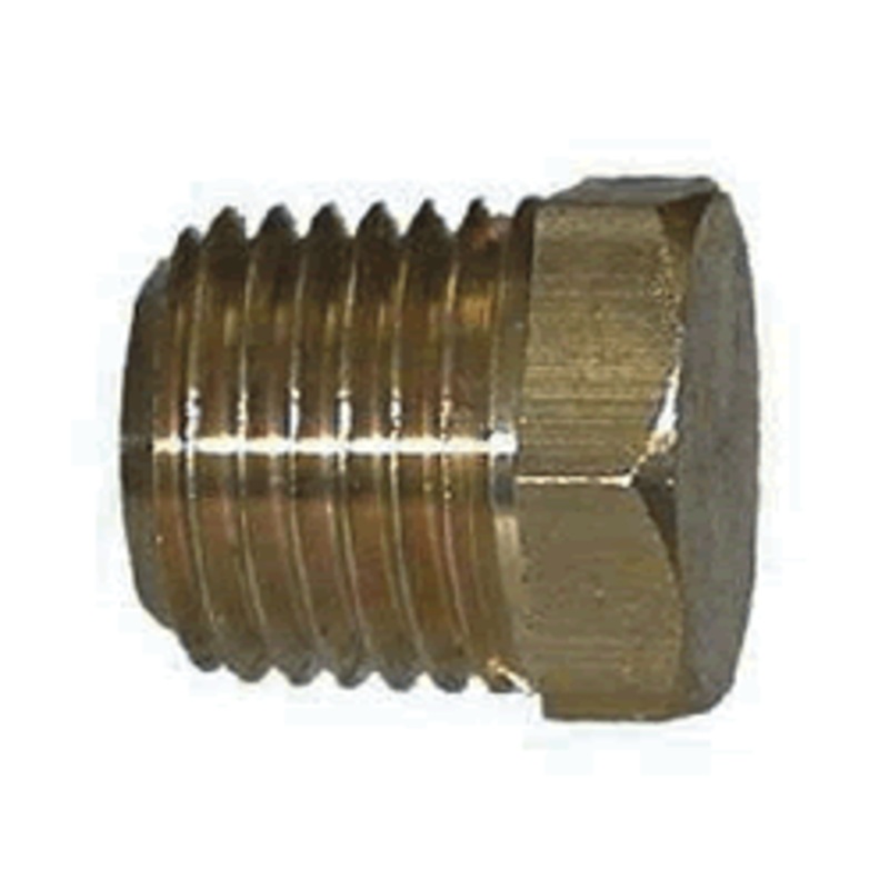 Midland Metal Hex Head Plug Brass 1/8″ [28-201S]