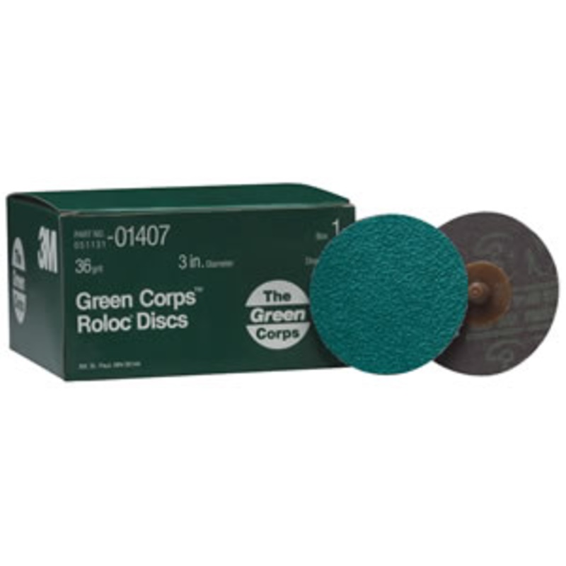 3M Green Core Roloc Disc 3″ [01407]
