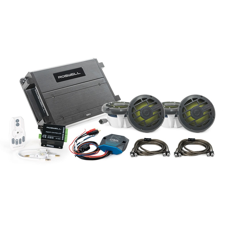 Roswell R 6.5″ Marine Audio Package w/RGB Remote  Controller – Anthracite Grill [C920-2553]