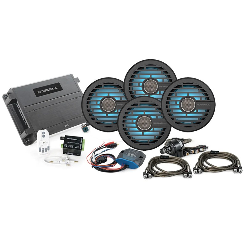 Roswell R1 6.5″ Marine Audio Package w/RGB Remote  Controller – Black [C920-2557]
