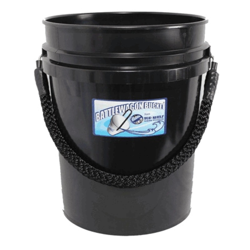 Top Shelf Marine Bucket Black W/Black Handle [02- BWBB]