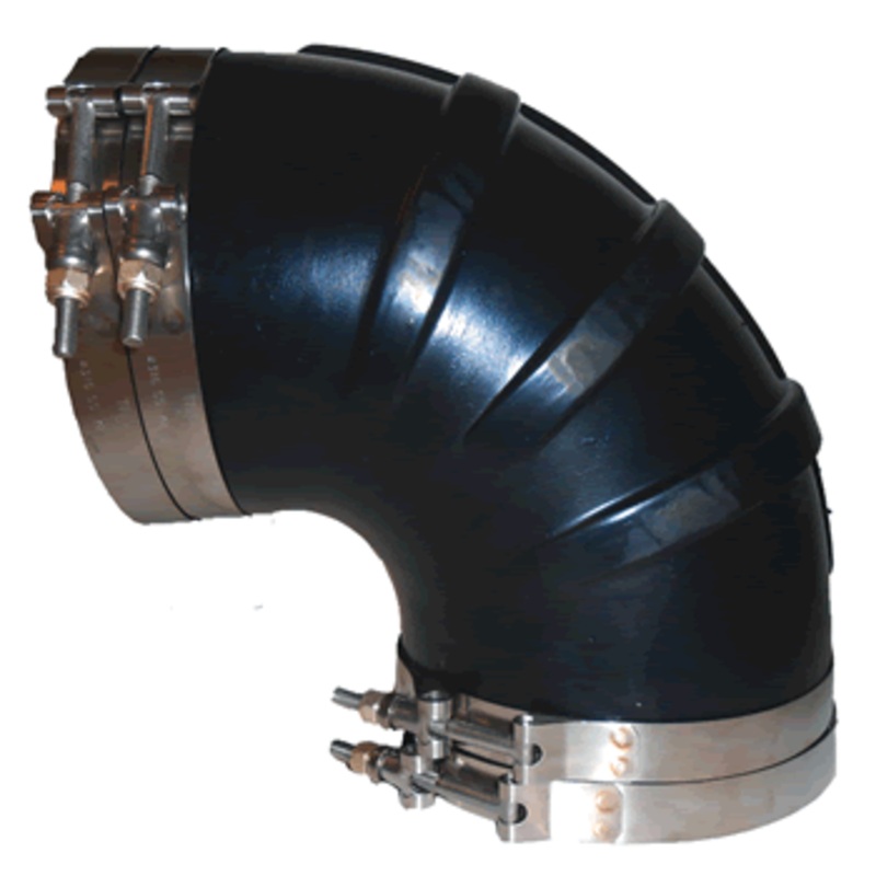 Trident Elbow 90d 3″Id Ht W/Ss Clamps [TRL-390SS]