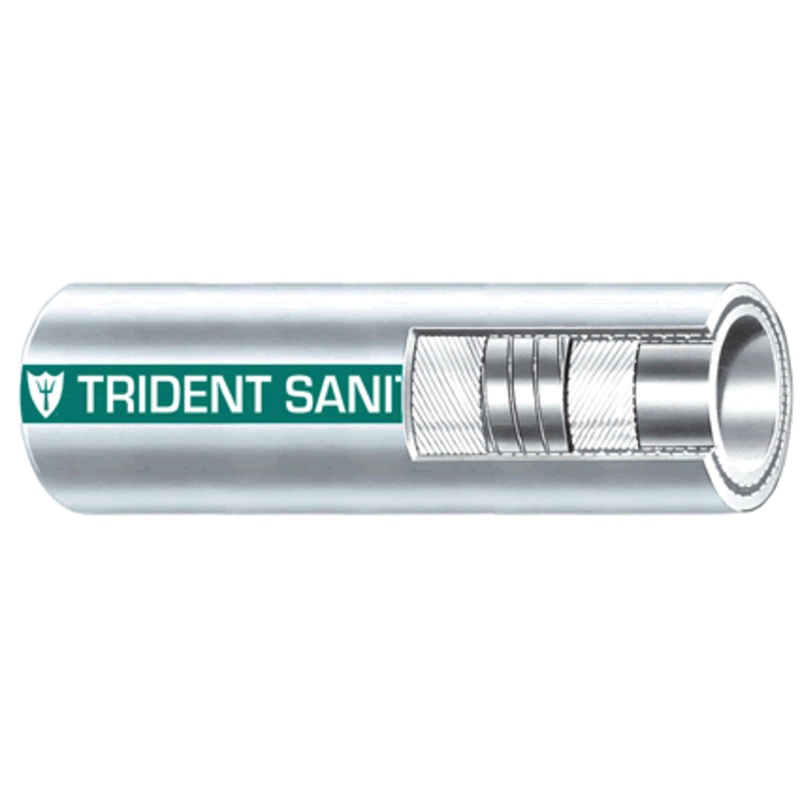 Trident Sanishield Hose 1-1/2″50′ White [102-1126]