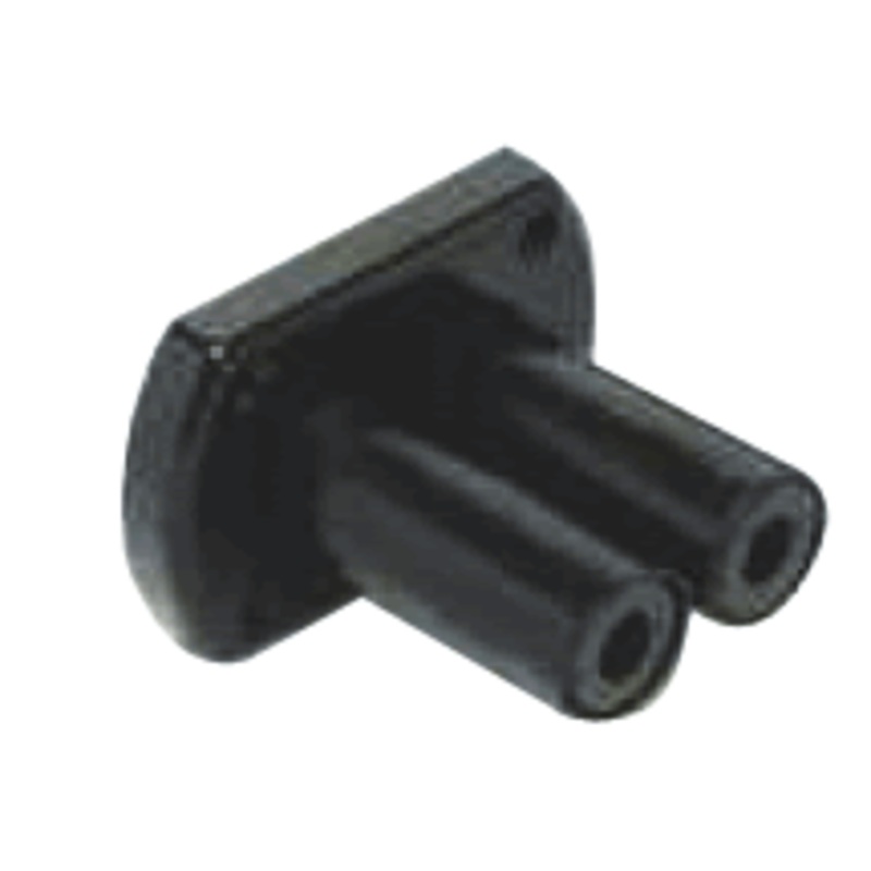 Uflex Oval Thru-Hull Hose Kit Black [R8B]