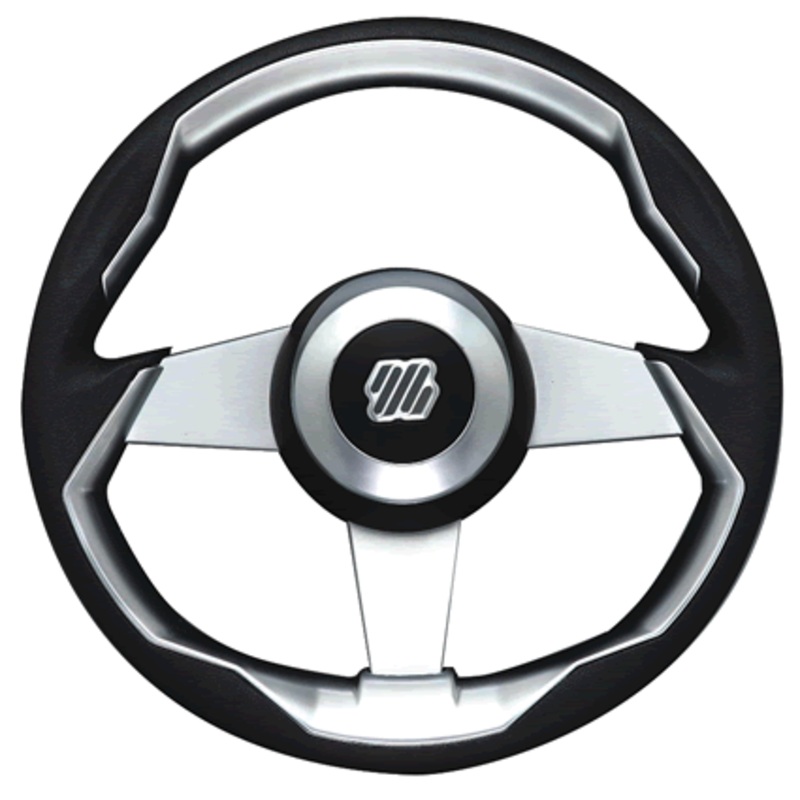 Uflex Steer Wheel 13.8 Black Alum [GRIMANI B/S/VE]