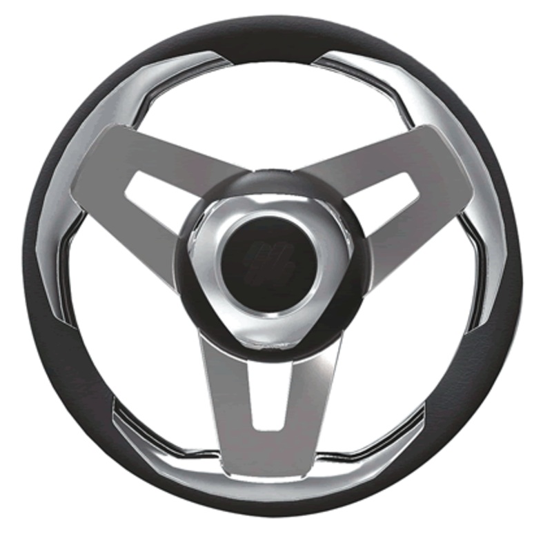 Uflex Steer Wheel 13.8 Black Alum [LOREDAN B/S/CH]