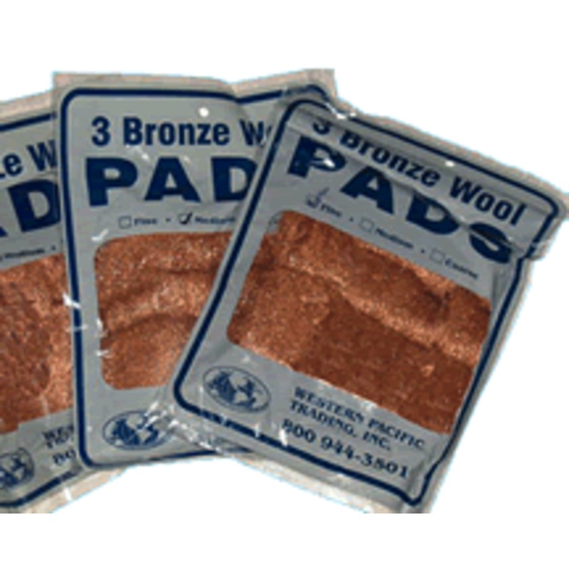 Western Pacific Trading Bronze Wool Pad Fine (3) [35000]