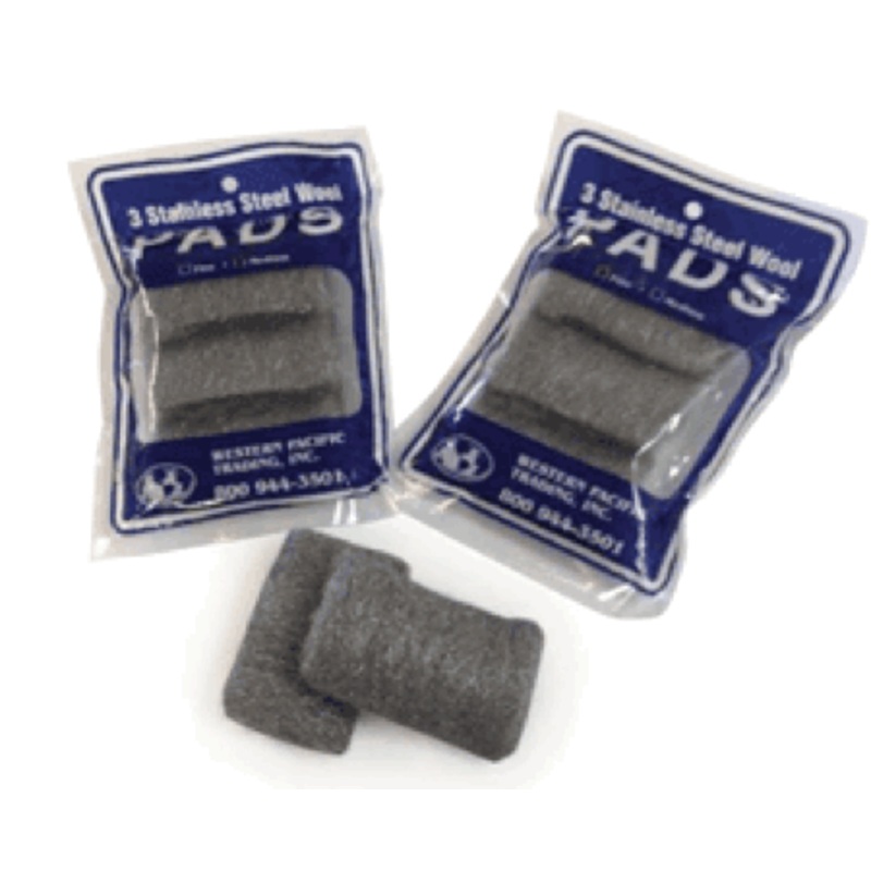 Western Pacific Trading Stainless Wool Pad Fine (3) [35015]