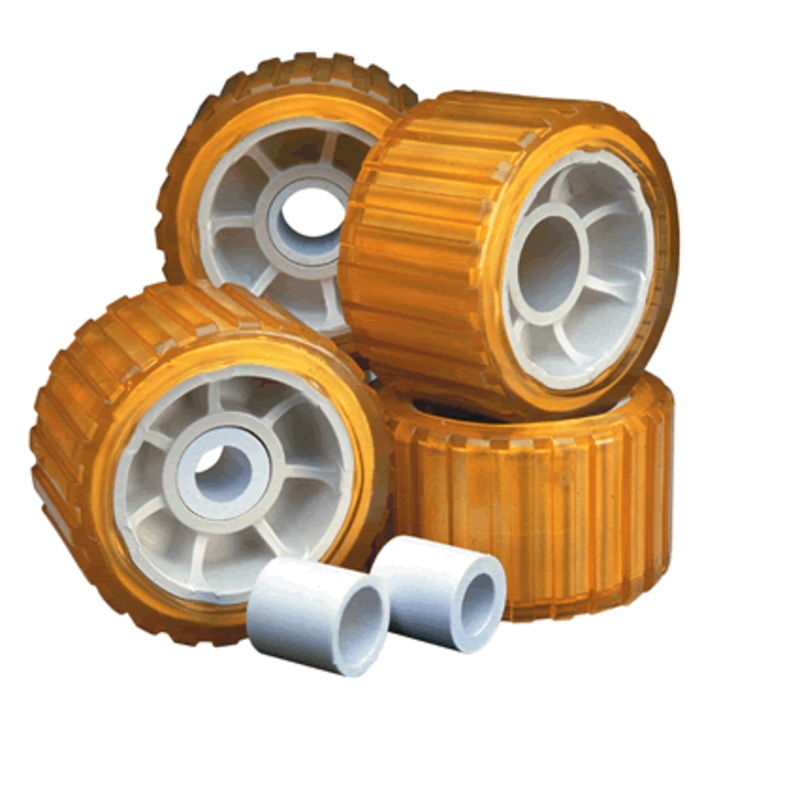 Tie Down Wobble Roller 5″ (4) Kit Amber [86144]