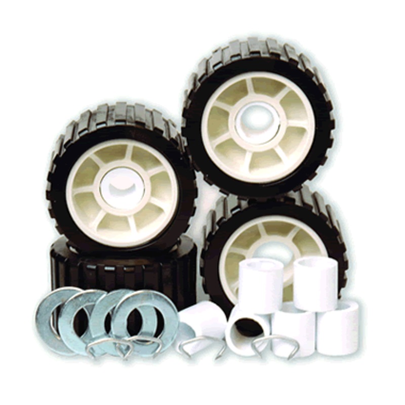 Tie Down Wobble Roller 5″(4) Kit Black [86419]