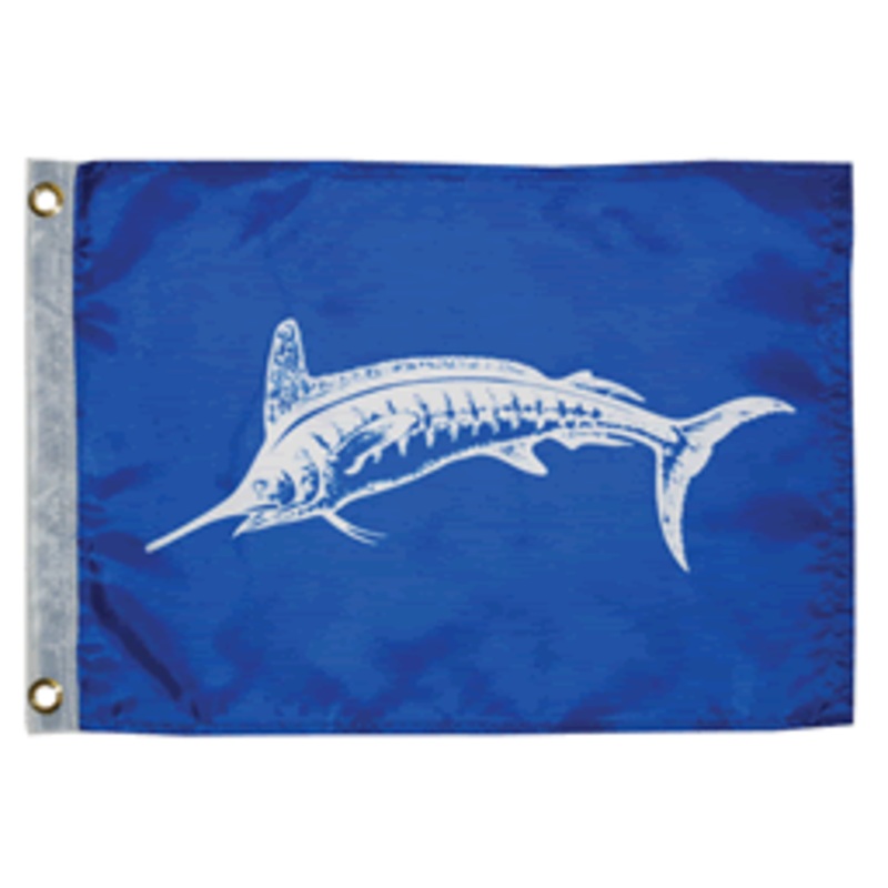 Taylor Made White Marlin Flag 12″X18″ [3018]