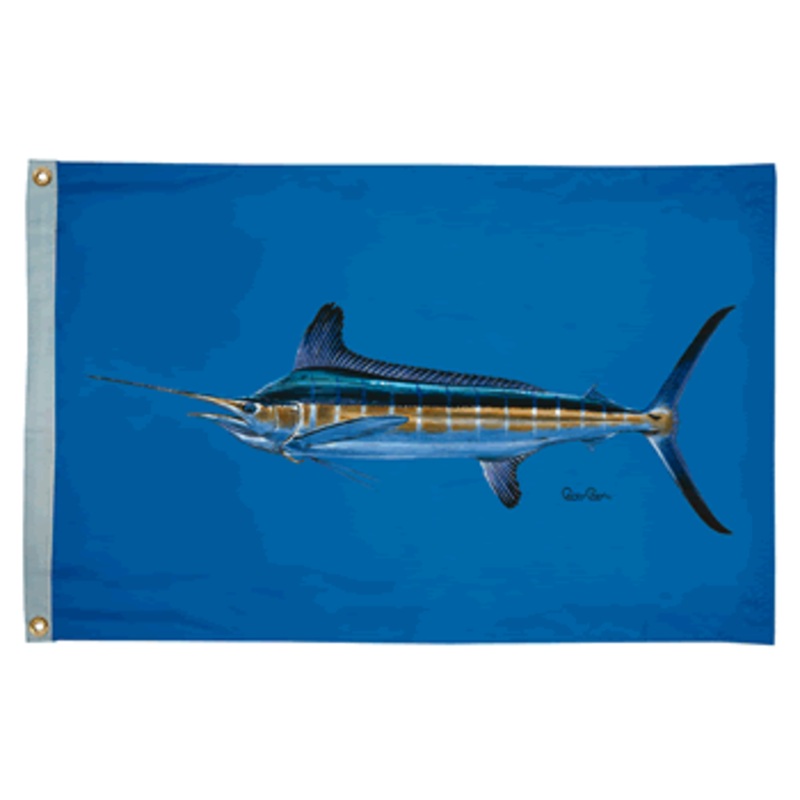 Taylor Made White Marlin Flag 16″X24″ [1923]