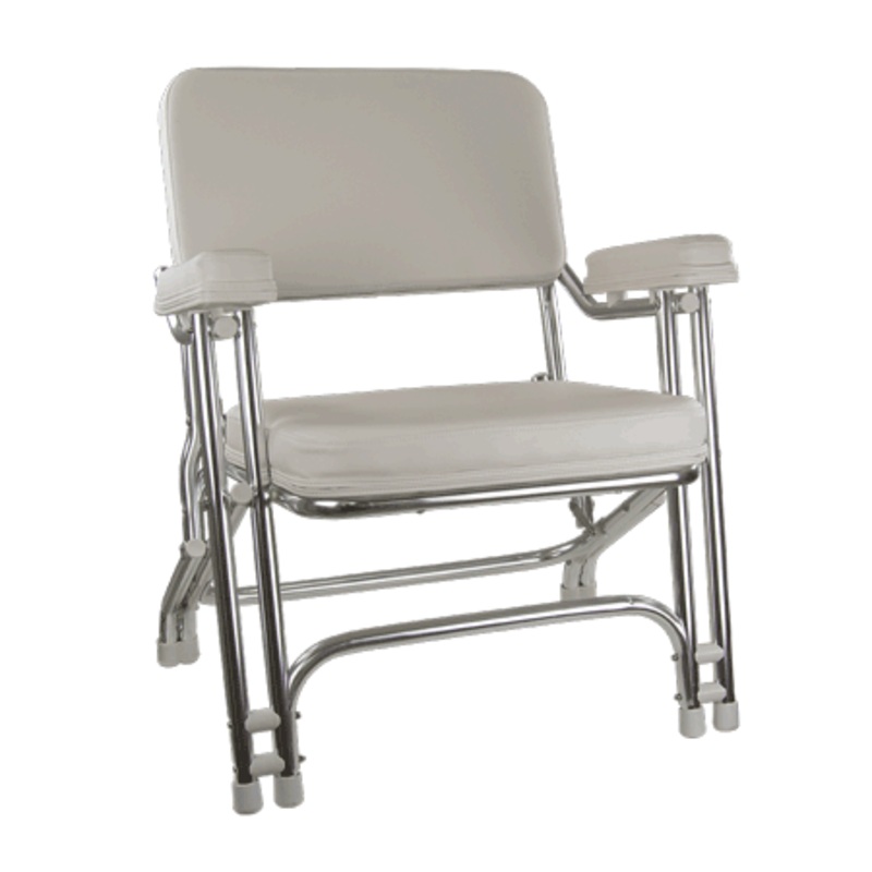 Springfield Folding Deck Chair White [1080021]
