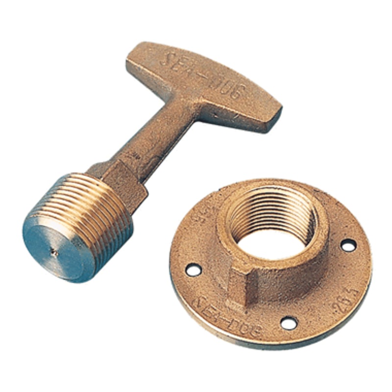 Sea-Dog Brnz Garboard Drain W/Han [520046-1]