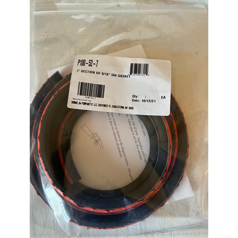 Bomar Gasket 9/16″ 7′ F/Cast Hatch [P100-52-7FT]