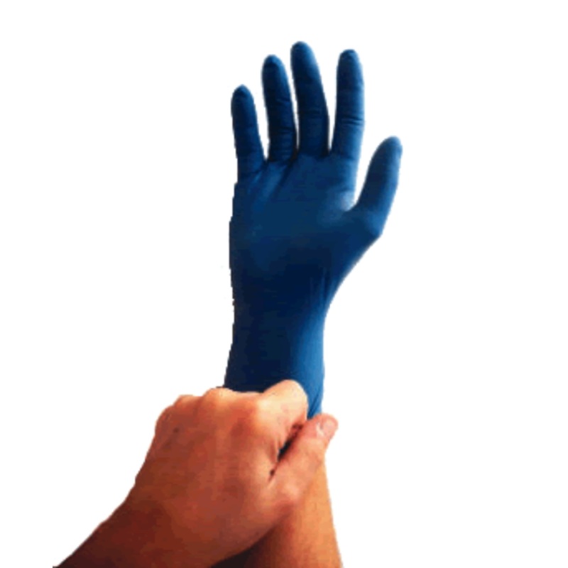 Emerald Latex Gloves Blue Lg (PK50) [4601]