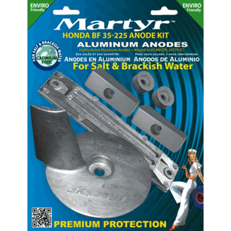 Martyr Anode Kit Honda 35-225 Hp [CMHBF35225KITA]