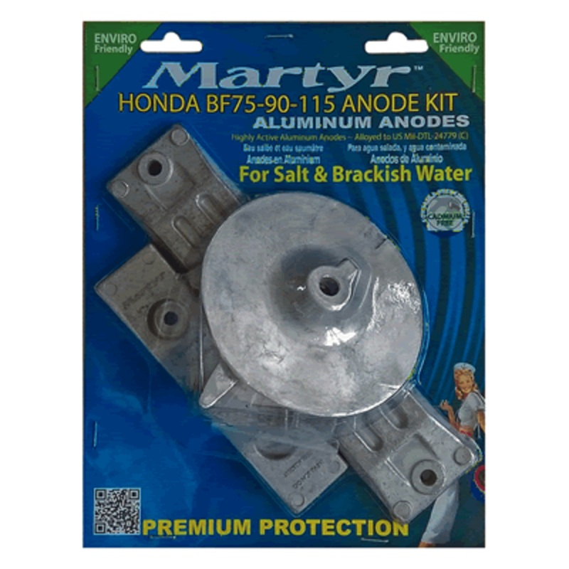 Martyr Anode Kit Honda 75-90-115 Hp [CMHBF75115KITA]