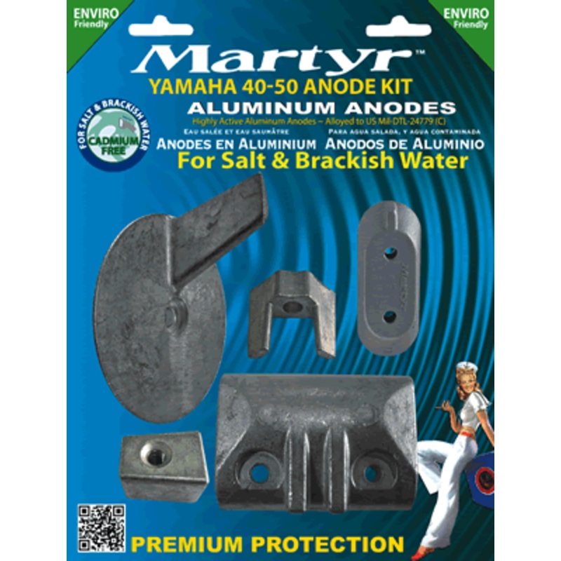 Martyr Anode Kit Yamaha 40-50 Hp [CMY4050KITA]