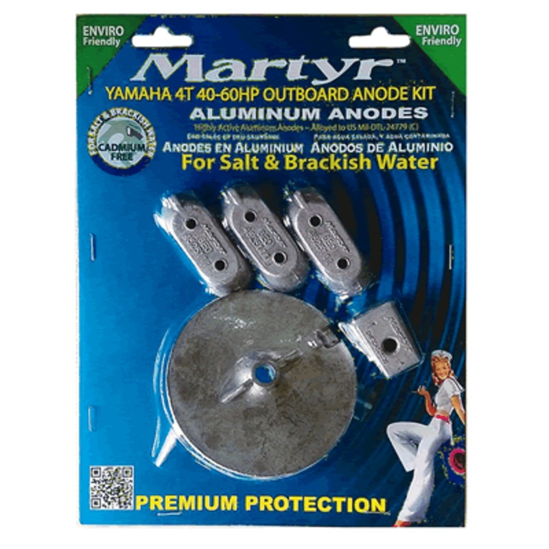 Martyr Anode Kit Yamaha 4t 40-60 Hp [CMY4060KITA]