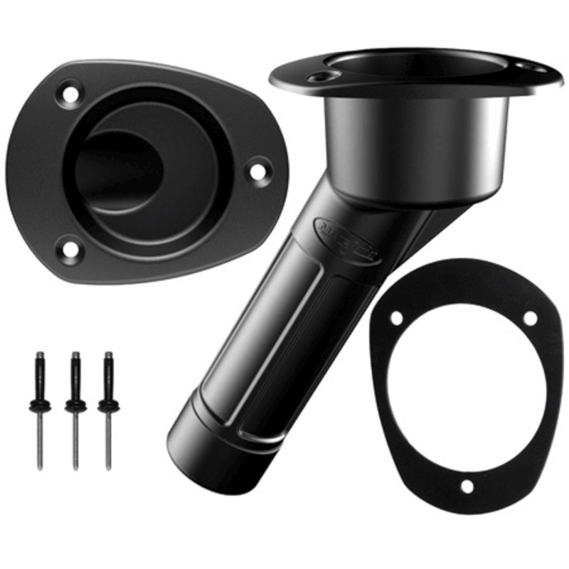 Mate Series Oval Rod Holder 30? Black [P2030B]