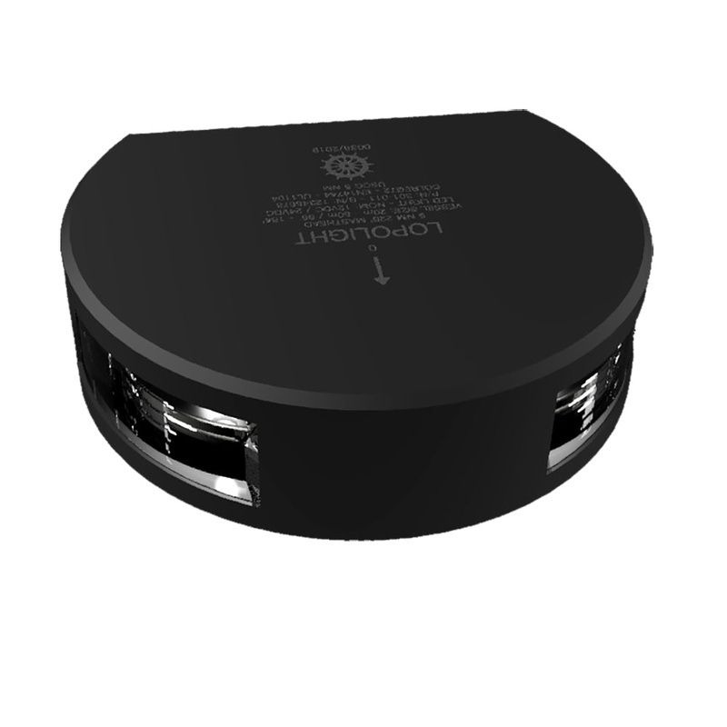 Lopolight Series 301-011 – Masthead Light – 5NM – Horizontal Mount – White – Black Housing [301-011-B]