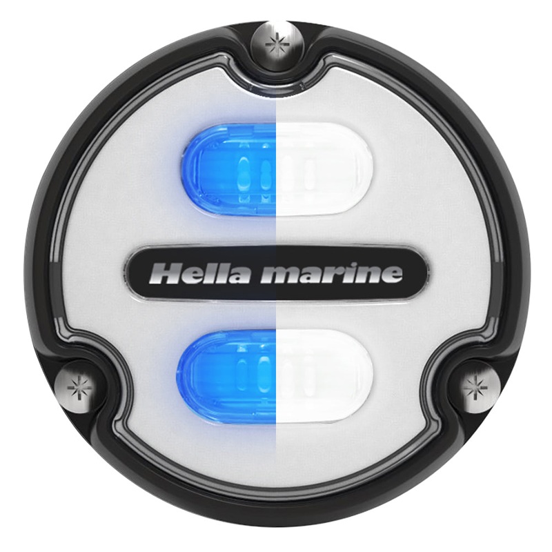 Hella Marine Apelo A1 Blue White Underwater Light – 1800 Lumens – Black Housing – White Lens [016145-011]