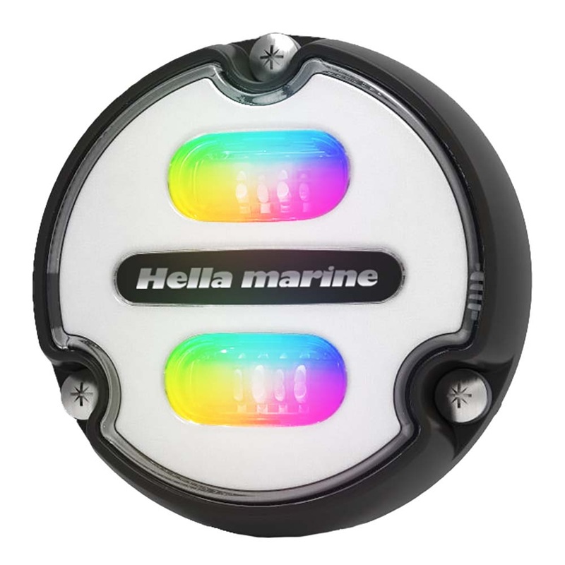 Hella Marine Apelo A1 RGB Underwater Light – 1800 Lumens – Black Housing – White Lens [016146-011]