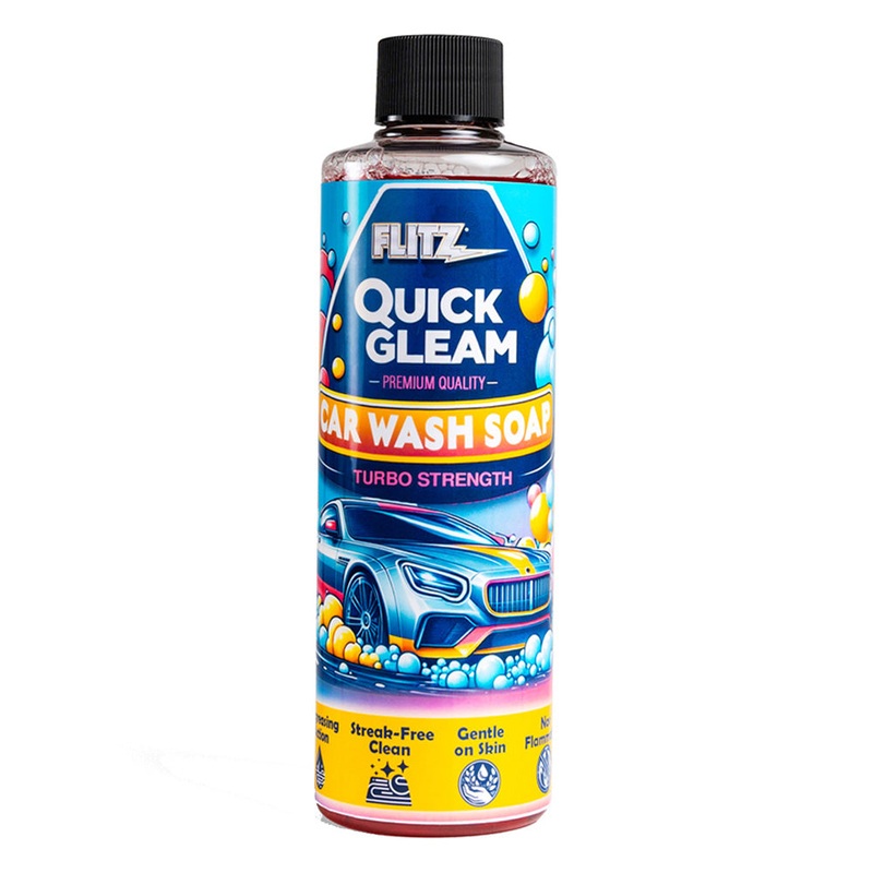 Flitz Quick Gleam Car Wash Soap – 8oz [CW01080]