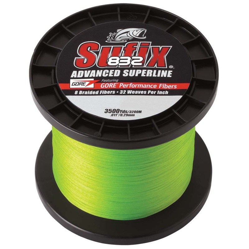 Sufix 832 Advanced Superline Braid – 10lb – Neon Green – 3500 yds [660-410L]