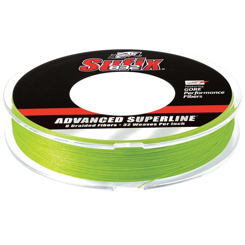 Sufix 832 Advanced Superline Braid – 15lb – Neon Lime – 300 yds [660-115L]