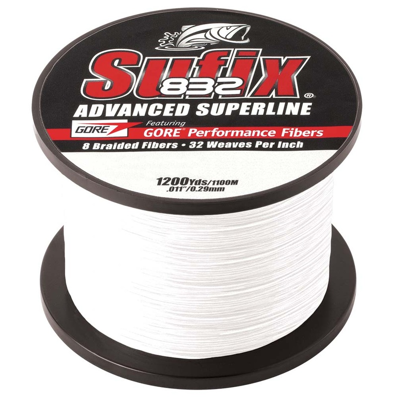 Sufix 832 Advanced Superline Braid – 30lb – Ghost – 1200 yds [660-330GH]