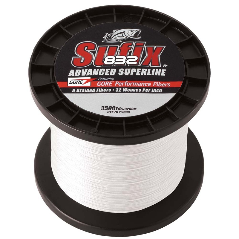 Sufix 832 Advanced Superline Braid – 30lb – Ghost – 3500 yds [660-430GH]