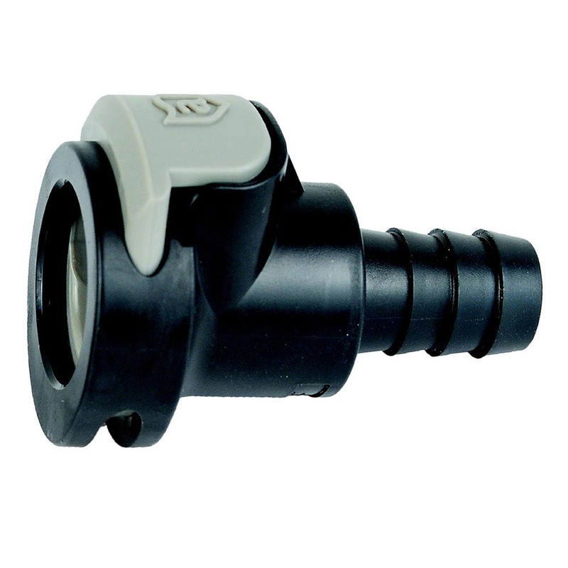 Attwood Universal Sprayless Connector – Hose Female (5/16″-3/8″) [8838HF6]