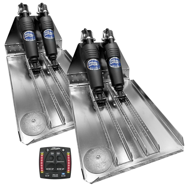 Bennett Marine BOLT 14×23 Dual Electric Trim Tab System w/One Box Indication Unit [BOLT1423HD-OBI]