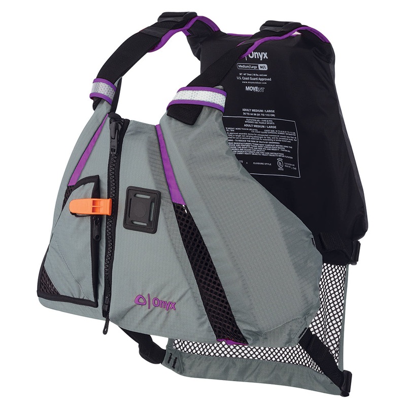 Onyx MoveVent Dynamic Paddle Sports Vest – Purple/Grey – XL/2XL [122200-600-060-18]