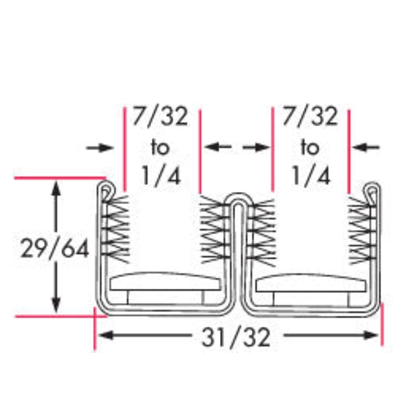 Cooper Standard Double Rigid Channel 8′ [75000120]