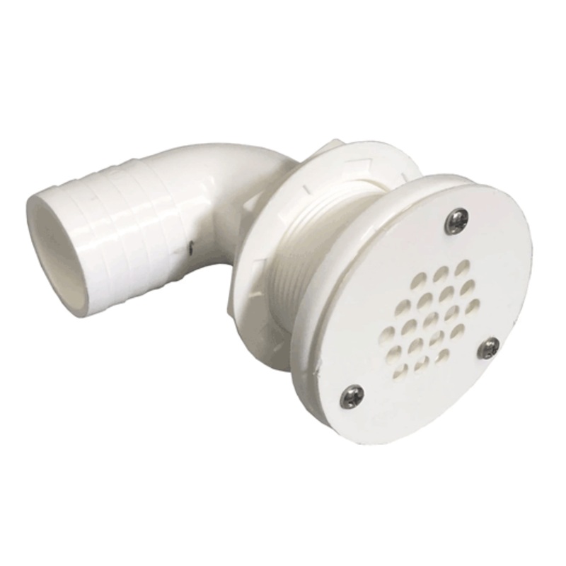 T-H Marine 1 1/2″ 90 Deg Thruhull White [TH-1592G-B]