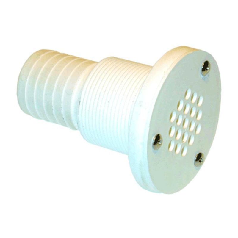 T-H Marine 1 1/2″ Barbed Thruhull White [TH-1502G-B]