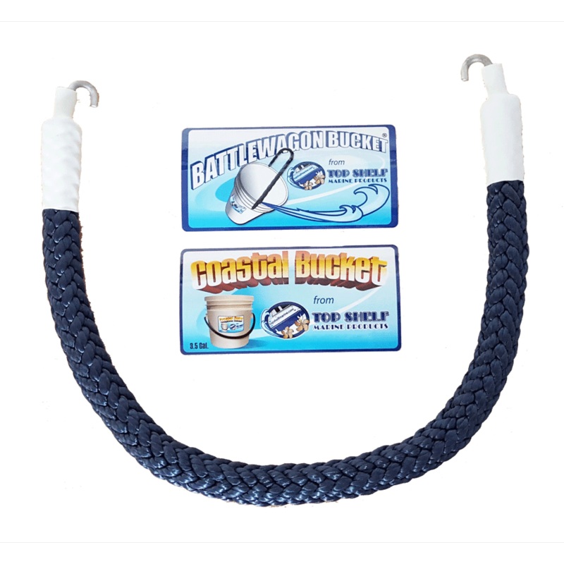 Top Shelf Marine Rope Handle Only Navy Blue/Wh [02- BWB-HO-NB]