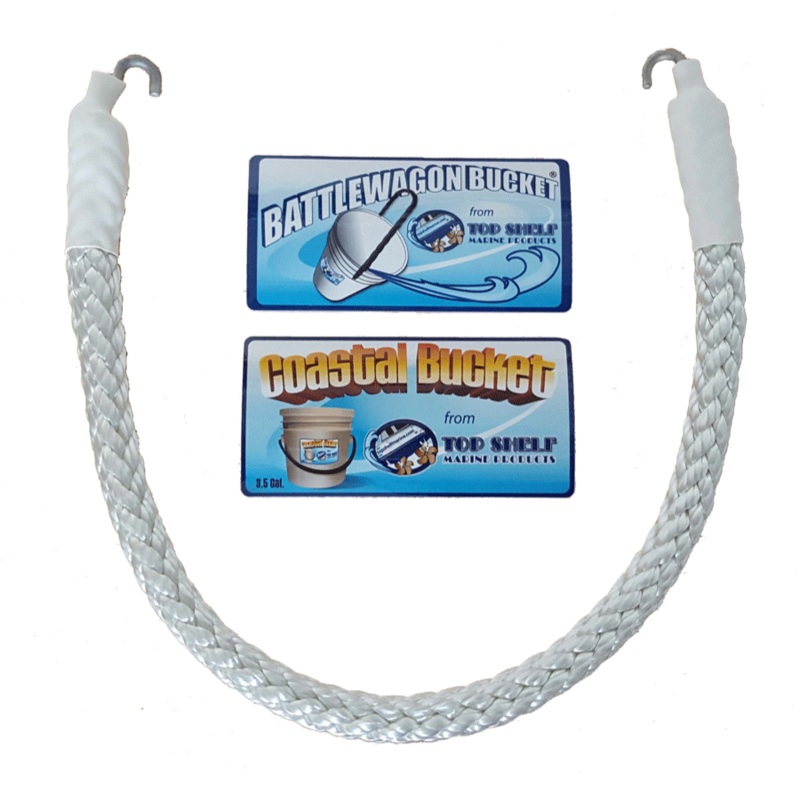 Top Shelf Marine Rope Handle Only White/White [02BWBHOWW]