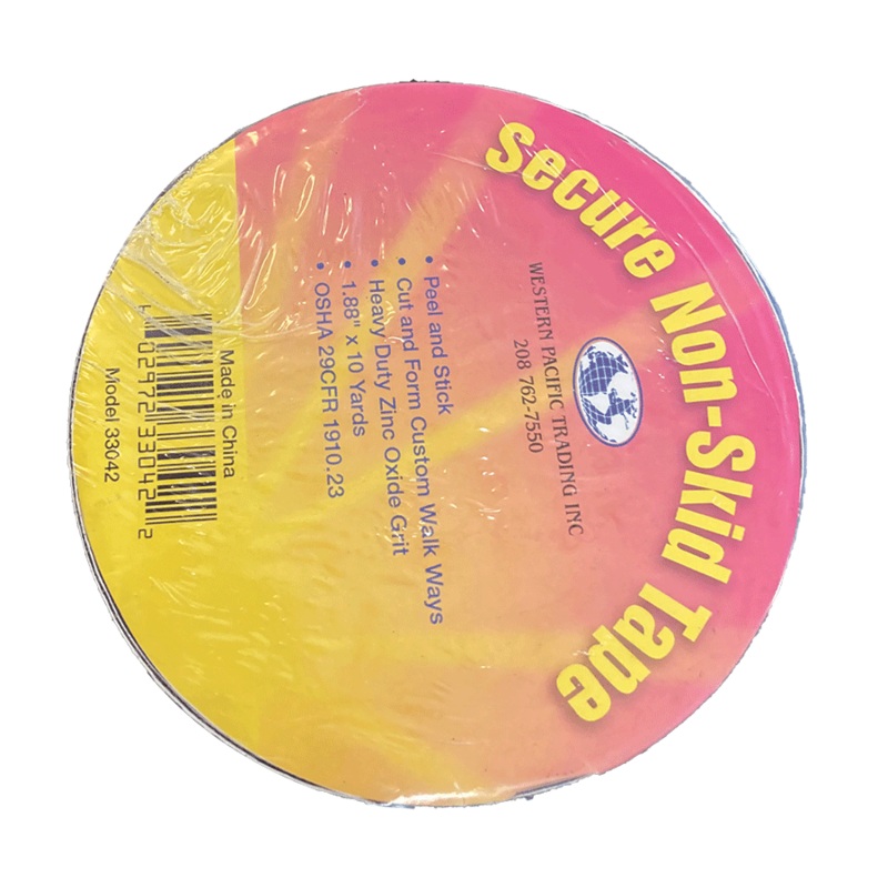 Western Pacific Trading Non Slip Tape 1.88″X30′ Black [33042]